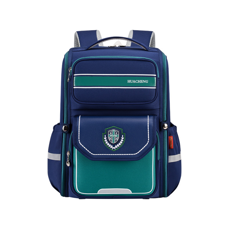 New bag for primary school students, large capacity backpacks for children aged 6-12, 1-3-6, grade weight reduction backpacks wholesale Item Picture