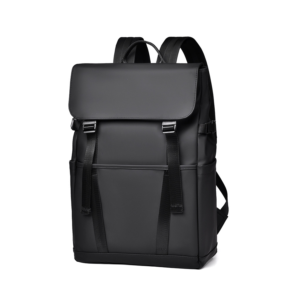 Men's minimalist computer backpack, trendy business commute, business trip, college students' computer bag, lid style minimalist backpack Item Picture