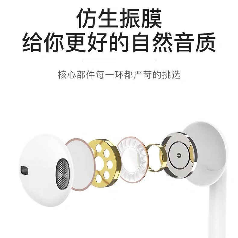 type-c In-ear Bluetooth iphone 15 headphones are wired and compatible with Android round-hole wired control iPhone flat-head headphones Application Scenario