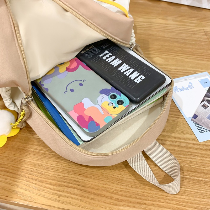 Schoolbag for girls, cute original plush backpack for primary school students, embroidered, versatile, fashionable, soft and cute, lightweight and lightweight backpack Application Scenario