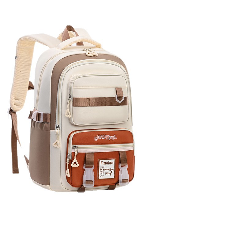 New high-appearancelevel versatile student backpack for middle and high school students, large-capacity bag for junior and senior high school students, and lightweight backpacks for both men and women Item Picture