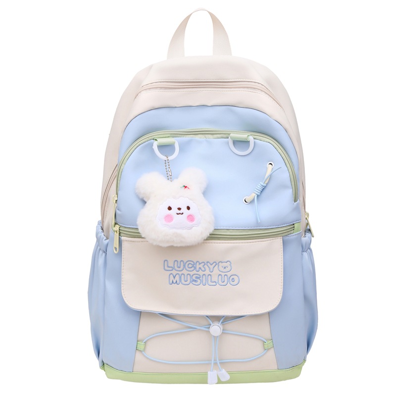 High-appearance-level ins school-style girl's schoolbag, Korean-style casual, fresh and versatile backpack, lightweight and portable backpack for going out Item Picture