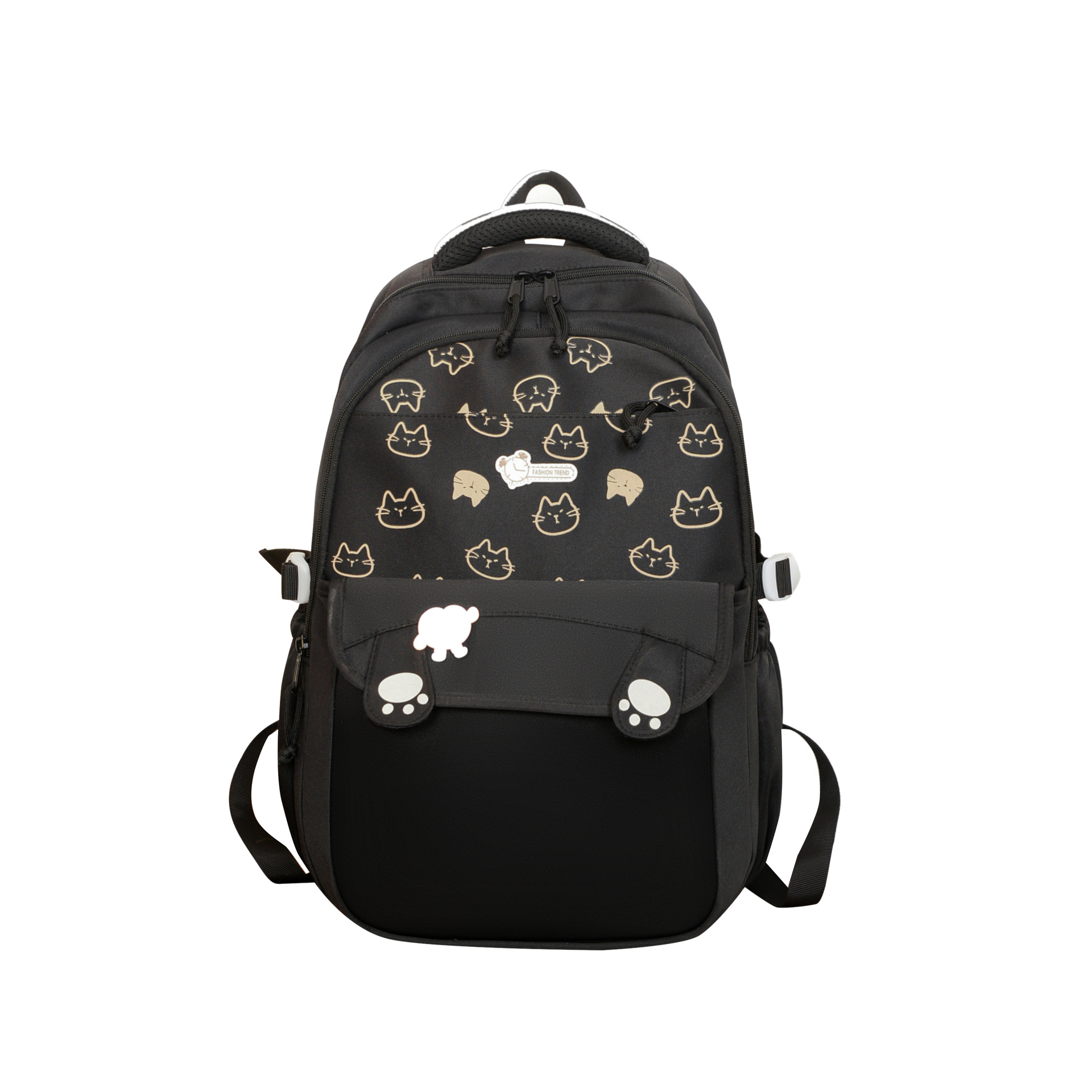 A new high-appeal, fresh and sweet color-blocking backpack from Korean Instagram, a light and simple backpack for junior and senior high school students Item Picture