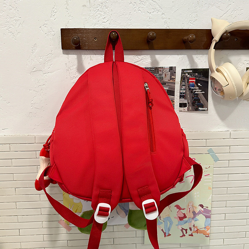 2025 New cute Apple backpack, cartoon large-capacity student schoolbag, travel, leisure and commuting lightweight backpack Specification drawing