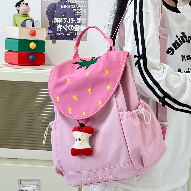 New high-appearance-level, fresh and sweet multi-color fruit backpack for primary school students in grades 3 to 6, lightweight and large-capacity backpack details Picture