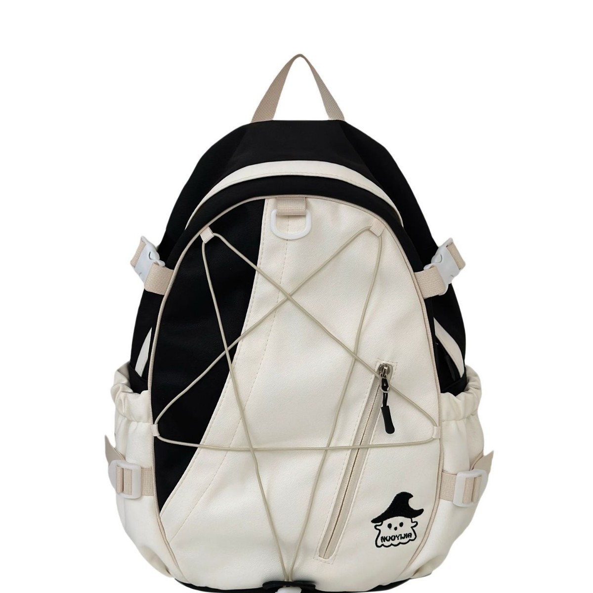 Large-capacity, color-blocking, cute student campus schoolbag, versatile, color-blocking, durable back-protecting backpack, sweet travel backpack Item Picture