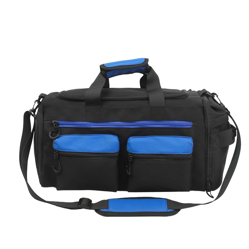 New high-appearancelevel, super cool color-blocking travel bag, couple outdoor sports, mountain climbing and travel, large-capacity crossbody bag Item Picture