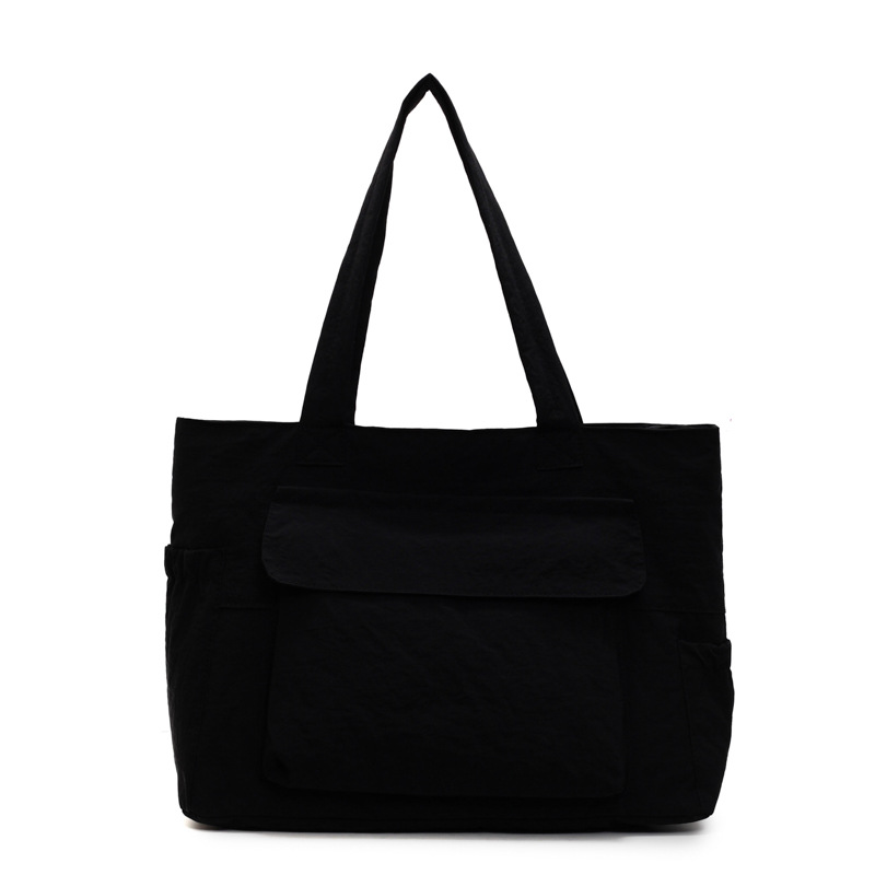 New artistic and simple handbag, casual computer bag, versatile for commuting, student shoulder bag for class, lightweight tote bag Item Picture
