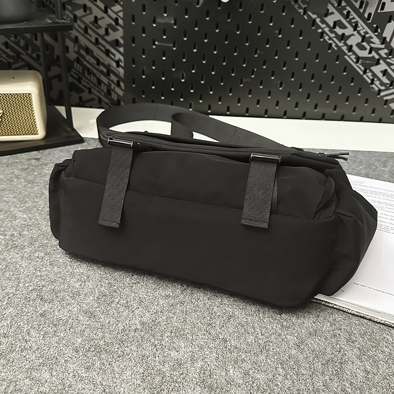 New Japanese-style ins minimalist backpack, casual and versatile single-shoulder bag, student class bag, large-capacity trendy brand messenger bag Specification drawing