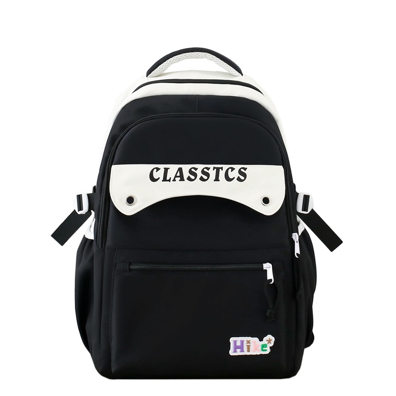A simple and versatile backpack in an ins school style for girls, with a large capacity. It's a computer backpack for high school students and junior high school girls Item Picture