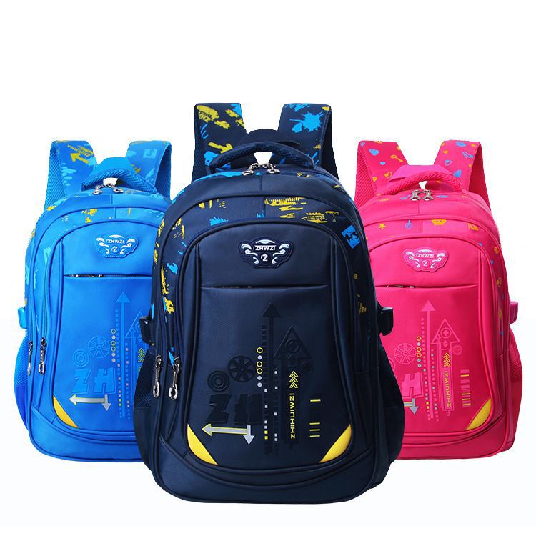 Best-selling foreign trade schoolbags for primary school students, boys and girls wholesale schoolbags, large-capacity back-protecting and load-reducing children's backpacks full figure