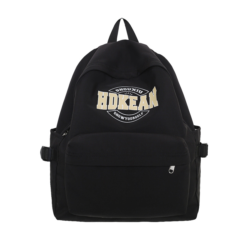 Spring new schoolbag: Korean-style ins high appearance level, forest-style fresh and light pink, girlish backpack for traveling and shopping Item Picture