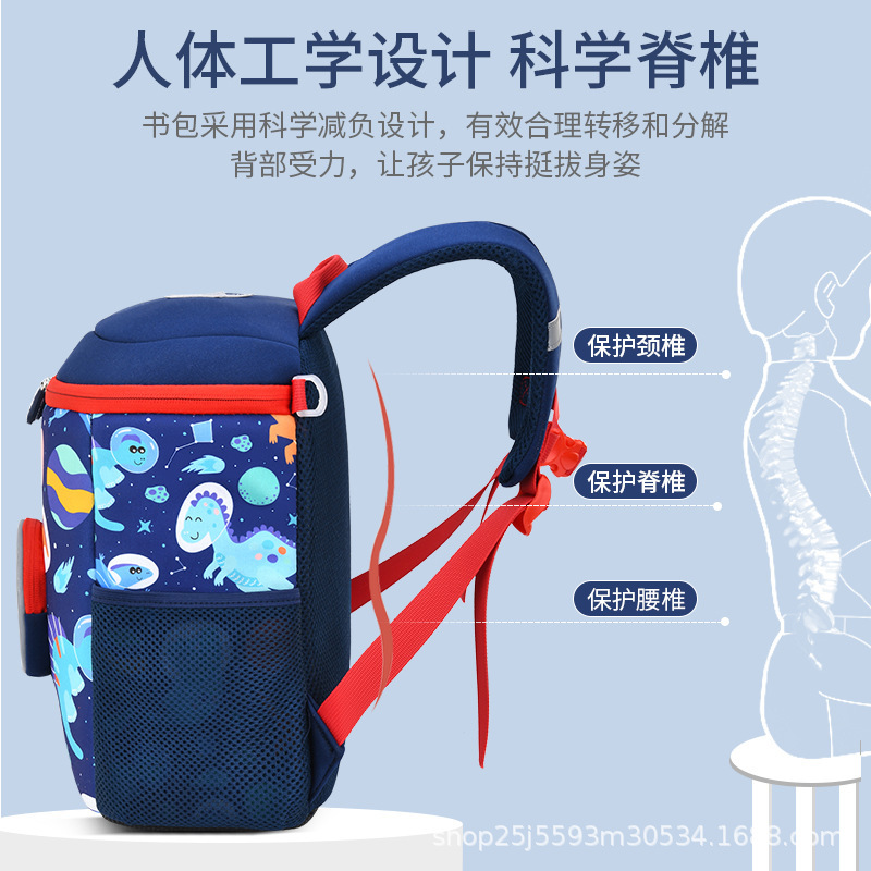 New cartoon diving material schoolbag, lightweight and load-reducing casual children's backpack, schoolbag for boys and girls in kindergartens Application Scenario