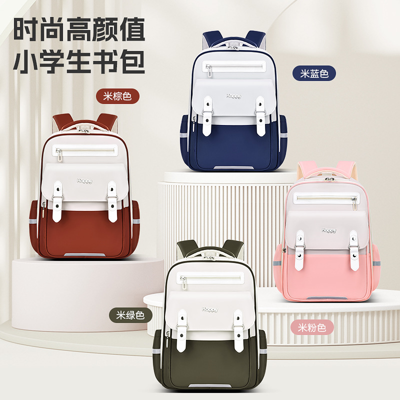 New bags, cloud bags, lightweight children's schoolbags, female and male student backpacks, large-capacity backpacks, leather goods details Picture