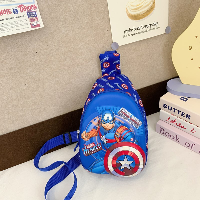 This year's new children's bags, boys' cool and fashionable cartoon coin purses, crossbody bags, outdoor casual small backpacks and chest bags Specification drawing