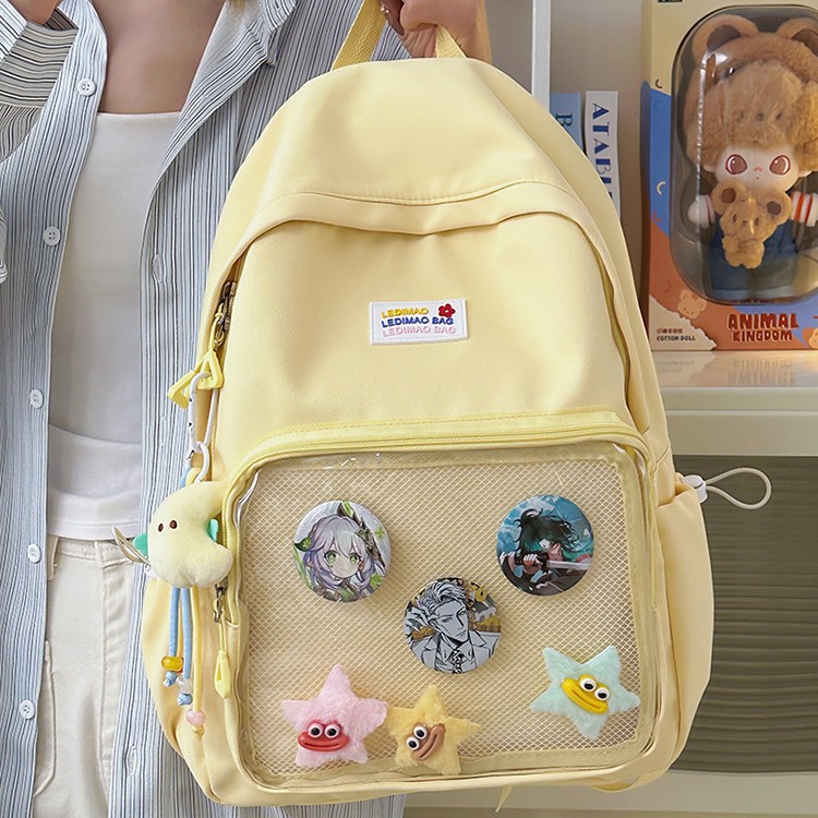 A new student-friendly backpack for grades 1-3 with a high level of appearance, featuring a sweet and girlish forest style and a cute and loving travel bag details Picture