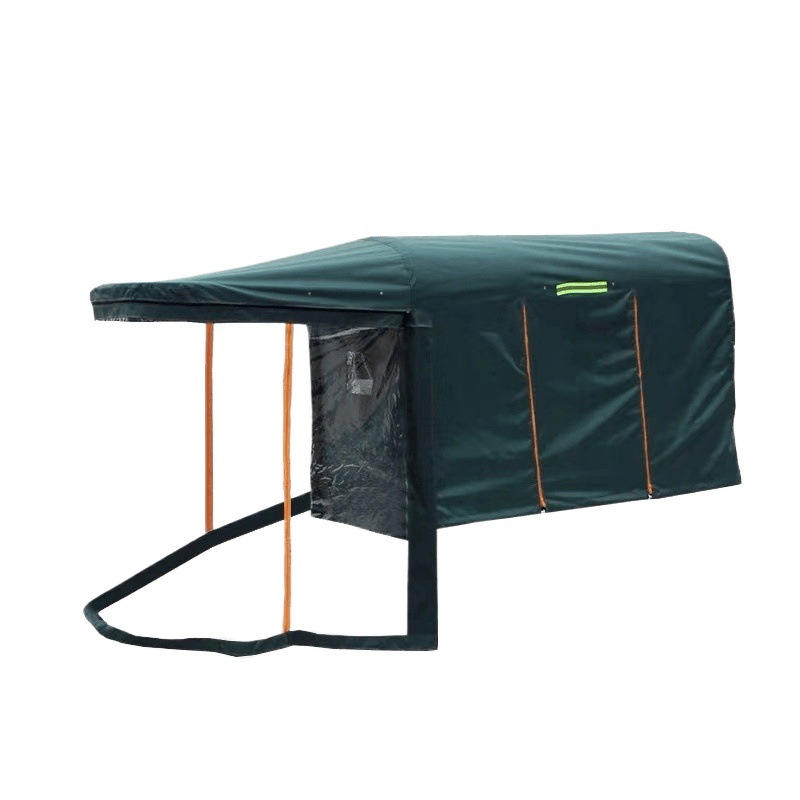 Thickened and extra thick closed canopy for tricycles, thickened sunshade canopy for electric bikes, and thickened Oxford cloth round pipe canopy Application Scenario