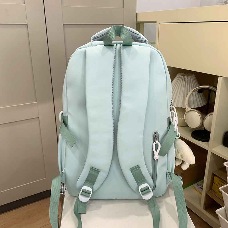 Schoolbag for junior high school students, 2025 new style, high appearance level, high school and college students, forest-themed girl, large capacity, college style backpack Specification drawing