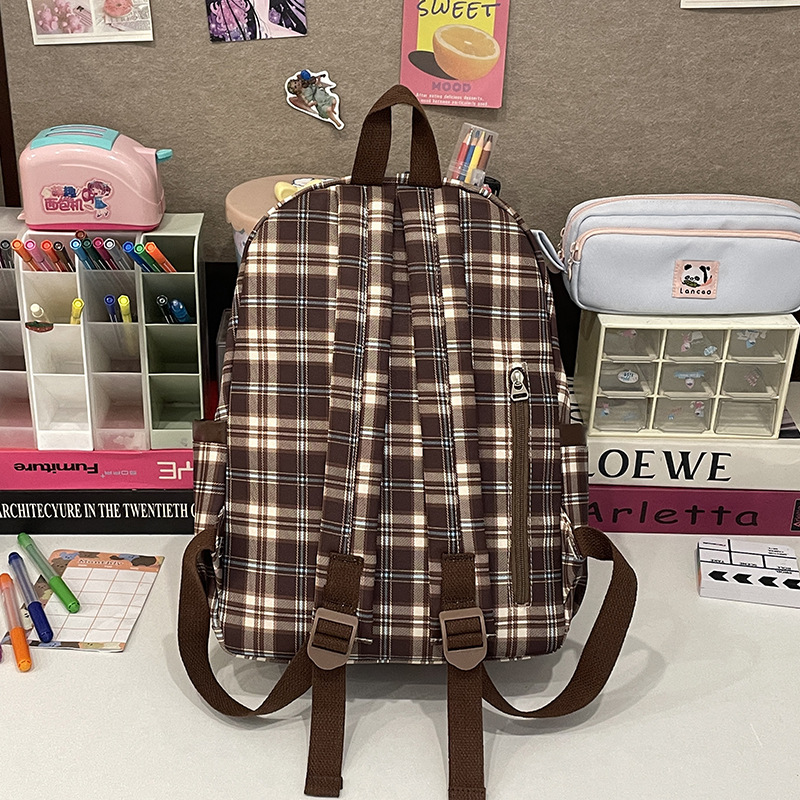 Retro autumn and winter college style Little dog schoolbag on Instagram, versatile for girls with high appearance standards, college students' class backpack Specification drawing