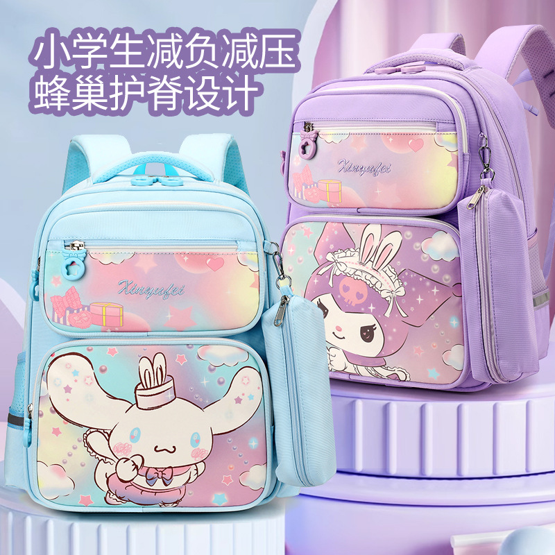 The new cross-border Kulomi schoolbag is lightweight for children. It is a large Ultraman backpack for primary school students in grades 23 to 45 details Picture