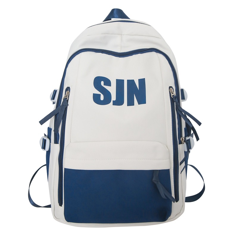 The 2024 new schoolbag for high school boys is a trendy, large-capacity, high-appearance-level backpack. It's a two-piece set for primary and secondary school students Item Picture