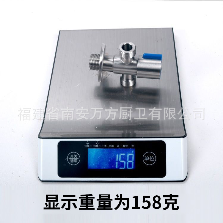 304 stainless steel Angle valve toilet, double water outlet distributor, one inlet and two outlets, three-way Angle valve washing machine faucet Application Scenario