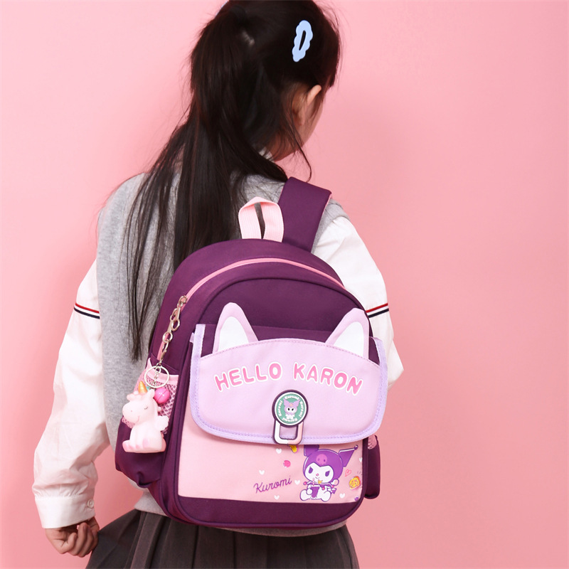 Schoolbag, preschool children's backpack, cartoon 2024 new style, large-capacity campus backpack for school enrollment Application Scenario