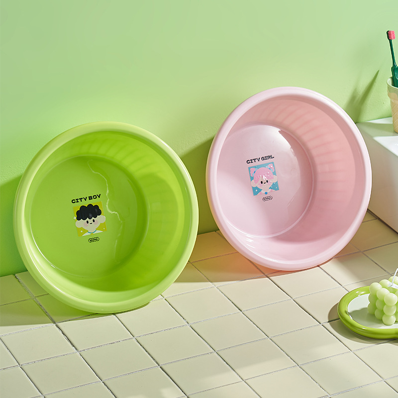 M04-8665 Boys' and girls' washbasin, thickened and shock-resistant household washbasin for student dormitories, sink for washing vegetables