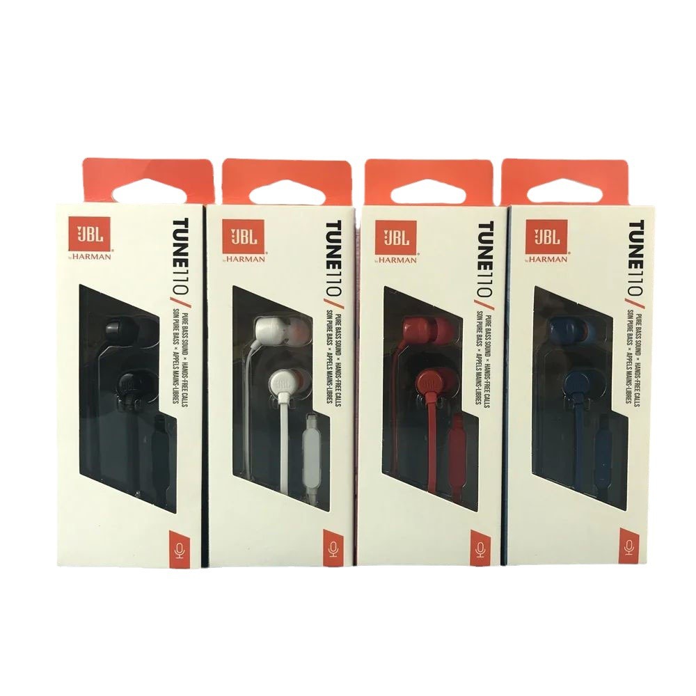 Suitable for JBLT110 in-ear headphones, stereo sports, gaming, computer headphones, mobile phone wired headphones Item Picture