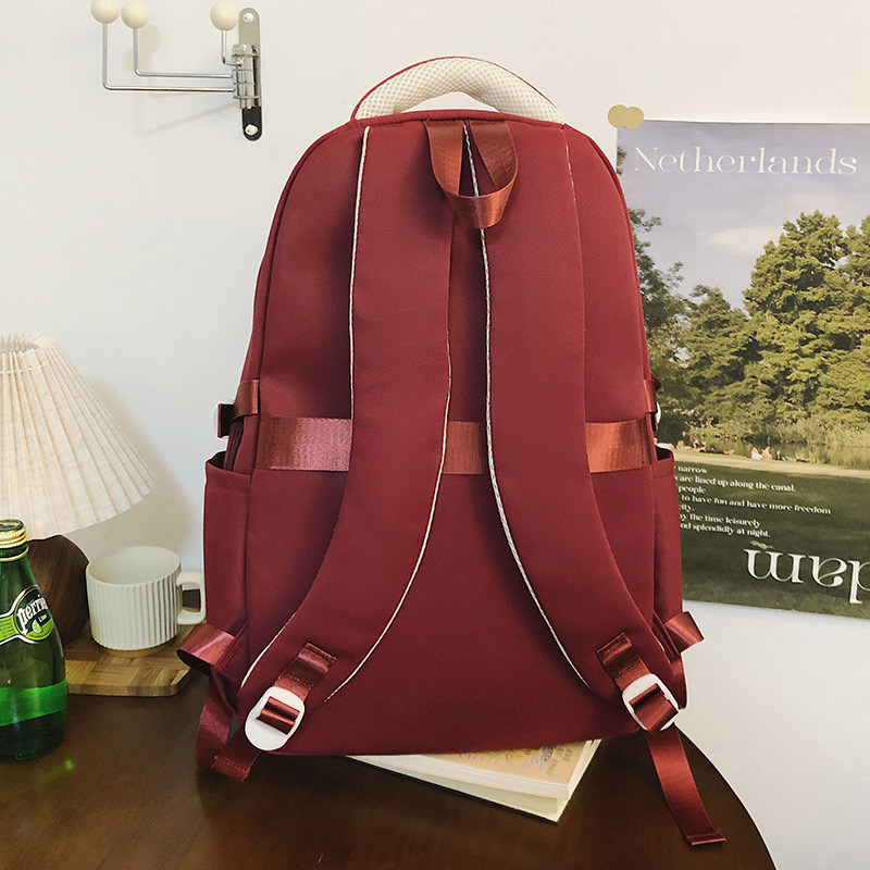The new high-quality, fresh and cute transparent pain-relieving bag for junior and senior high school students is a fashionable and versatile backpack for light commuting Specification drawing