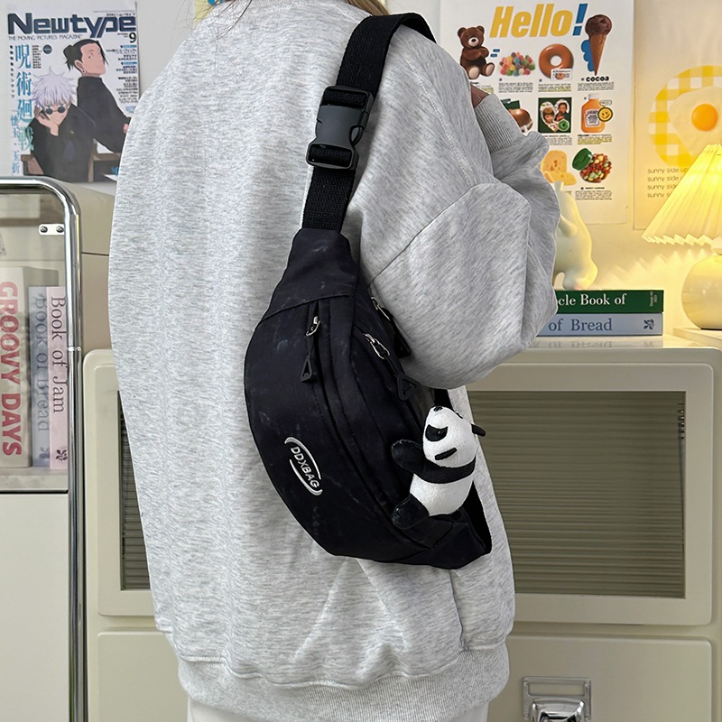 Lightweight chest bag for women, 2025 new crossbody bag, large-capacity sports and casual bag, waist bag, cycling small crossbody bag, single-shoulder bag details Picture