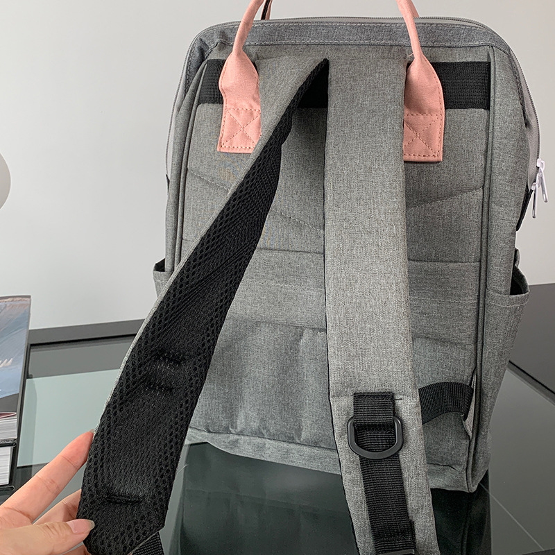 2025 New large-capacity, versatile, niche schoolbag, casual and lightweight mommy bag, high appearance level, color-blocking and simple backpack Specification drawing