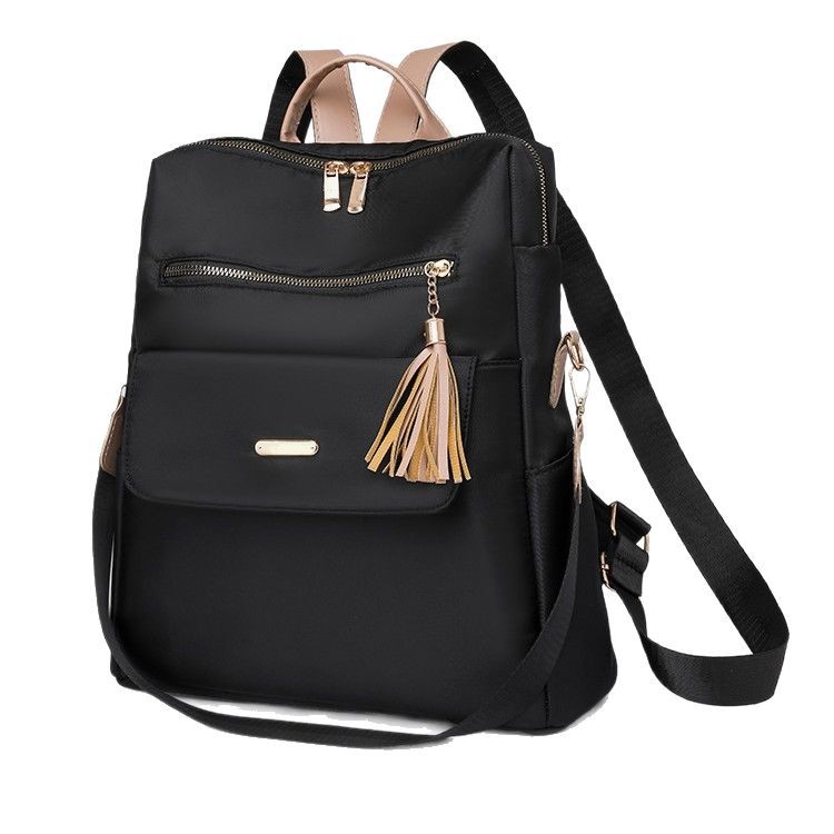 Casual double-shoulder women's fashion 2023 new large-capacity simple travel backpack, dual-purpose single-shoulder women's backpack Item Picture