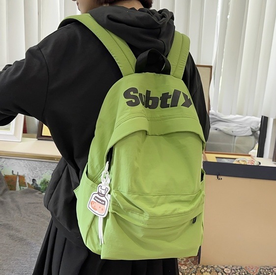 Schoolbag, trendy brand for female college students, large-capacity, fashionable and versatile computer backpack, casual travel bag, and backpack for junior high school students full figure