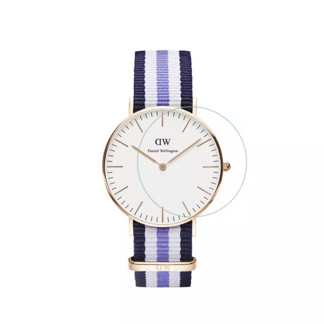 The circular watch tempered film is suitable for Huawei watch protector D40 full-screen D37 and circular Samsung watch tempered film Item Picture