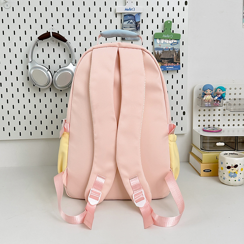 A new high-appearance-level Japanese ins school style fresh and sweet backpack, a lightweight and large-capacity backpack for junior and senior high school students Specification drawing