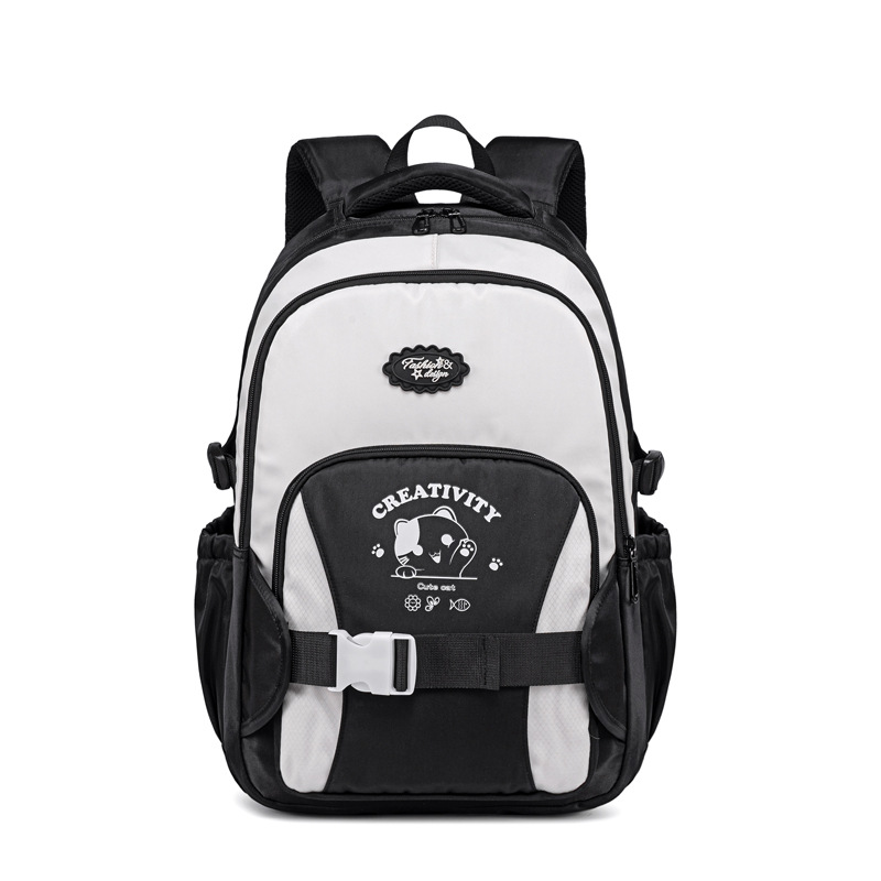 This is a cute Instagram backpack for junior and senior high school students. It has a large capacity and is versatile. It is also a color-blocking and fresh backpack for primary school students Item Picture
