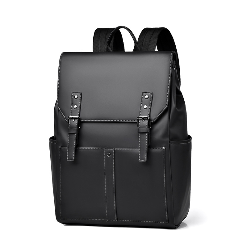 Men's casual and simple backpack, high-end large-capacity schoolbag, college style, men's and women's computer bag, cross-border Item Picture