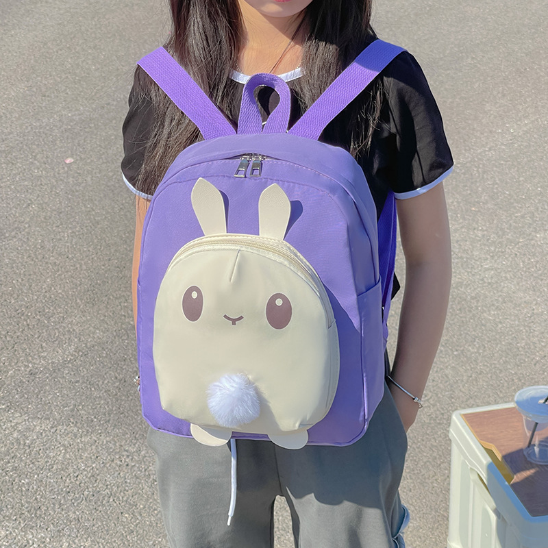 2024 New Big Eye Little Rabbit Backpack, large-capacity travel backpack, candy-colored cartoon cute children's schoolbag Application Scenario