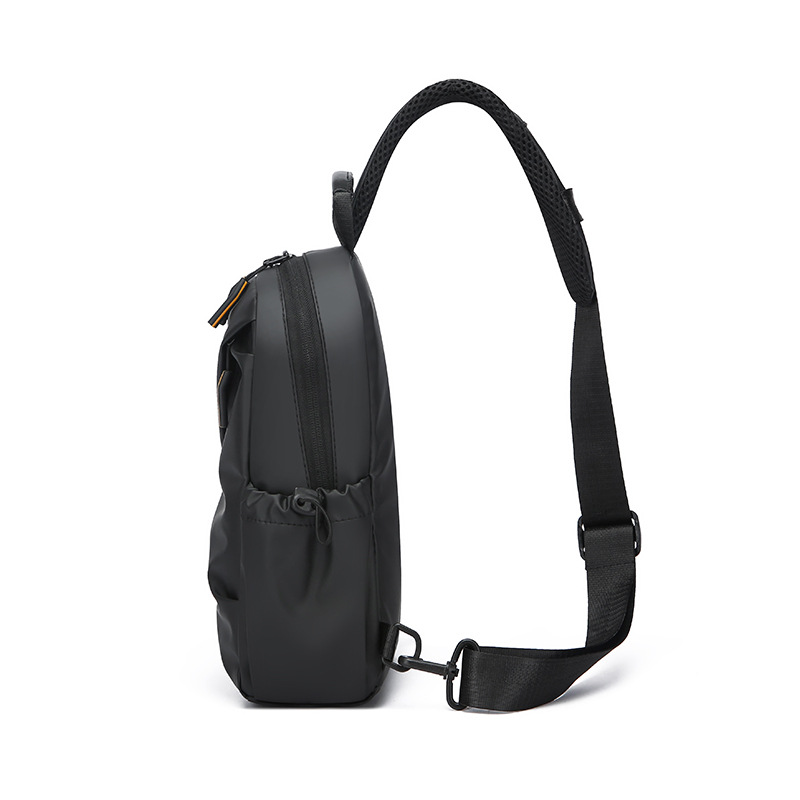 New cross-border men's chest bag, simple, cool and durable single-shoulder bag, casual travel, portable and commuting crossbody bag for men Specification drawing