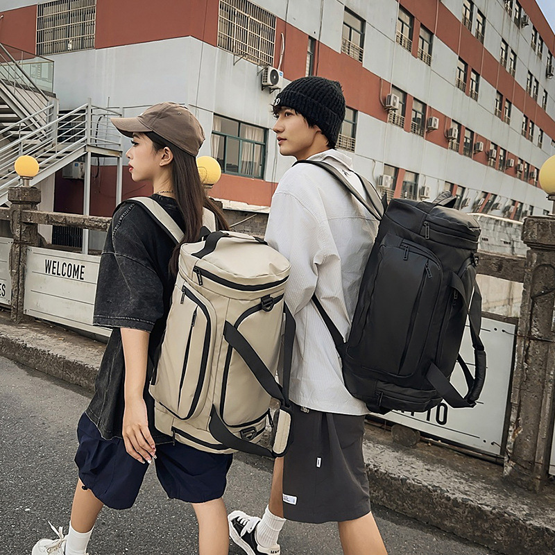 New high-appearure-level multi-purpose short-distance travel crossbody bag, couple solid color lightweight travel bag with large capacity full figure