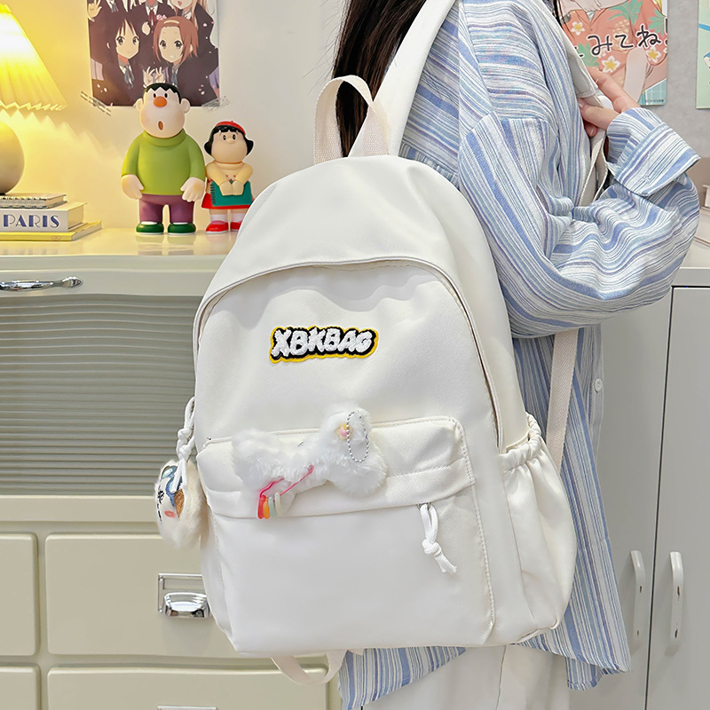 Japanese-style Instagram cute primary school student, high appearance level, versatile large-capacity schoolbag for girls, junior and senior high school students, double-shoulder travel backpack details Picture