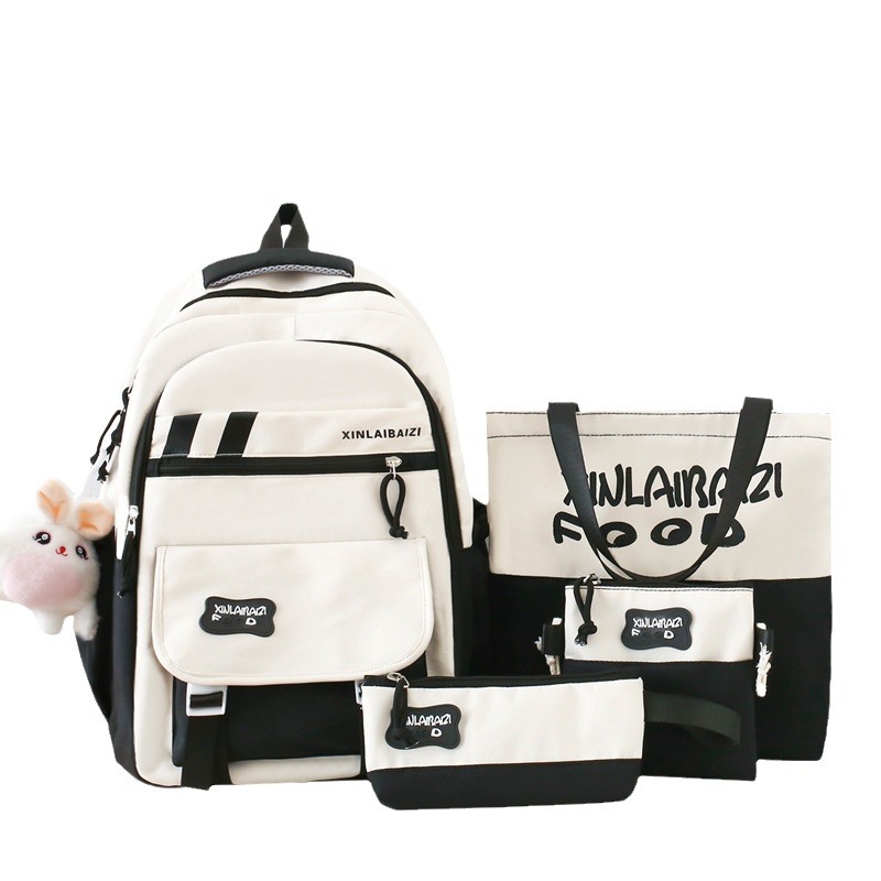 Wholesale of backpacks for junior and senior high school students, fashionable Korean-style backpacks for girls, and large-capacity casual backpacks Item Picture