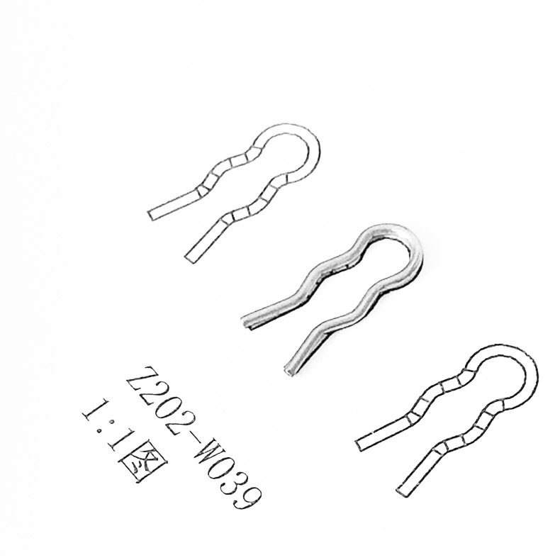 Supply coffee tube clamps, pins, V-shaped, U-shaped, M-shaped special-shaped springs, SUS304 fixed clamps, rust-proof and fatigue-resistant Item Picture