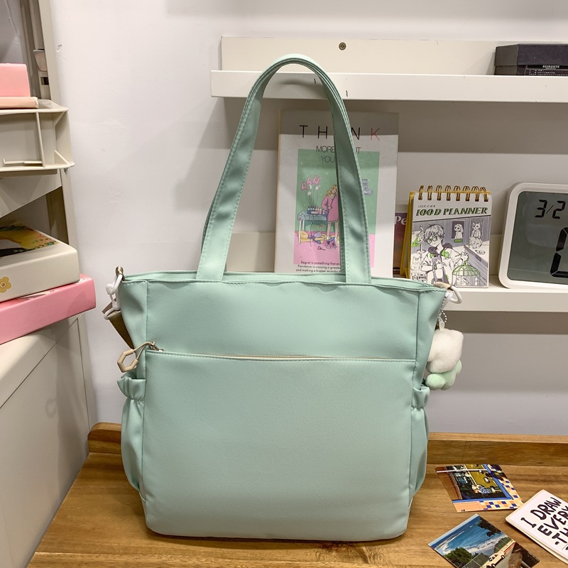 2025 New cute large-capacity tutorial bag, primary school single-shoulder bag, handbag, tutorial bag, crossbody art schoolbag Specification drawing