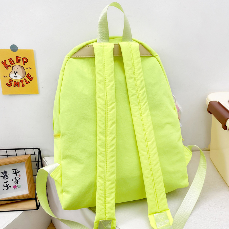 2025 New trendy, cool and niche design backpack, college student macaron, versatile student schoolbag, backpack for women Specification drawing