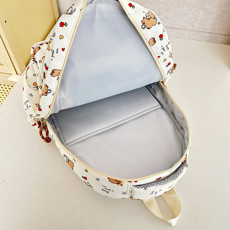 The 2025 new large-capacity multi-compartment printed cartoon cute schoolbag for grades one to three is a versatile and lightweight backpack Application Scenario