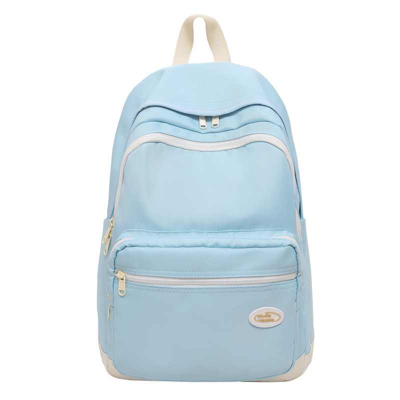 In the spring of 2025, this is a lightweight backpack for junior and senior high school students with a high appearance level, solid color and simple Korean style, and an ins college style Item Picture