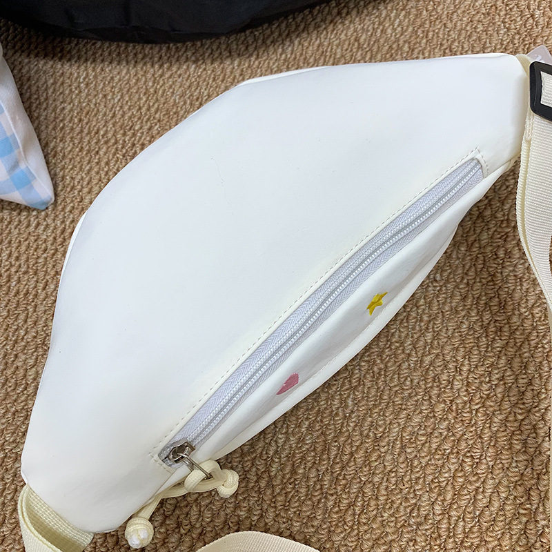 The 2025 new stylish and versatile shoulder bag, fresh and sweet waist bag, commuting chest bag, casual, sporty and cute crossbody bag Specification drawing