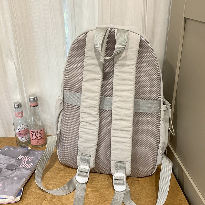 The new Korean-style ins solid-color drawstring backpack is a casual, simple, lightweight and large-capacity travel backpack for junior and senior high school students Specification drawing